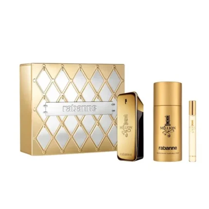 kit 1 Million  EDT Perfume 100ml + Desodorante 150ML + Travel Size 10ml Masculino Rabanne