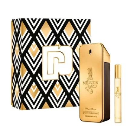 Kit Coffret 1 Million Eau de Toilette Rabanne - Perfume Masculino 200ml + Travel Size 10ml